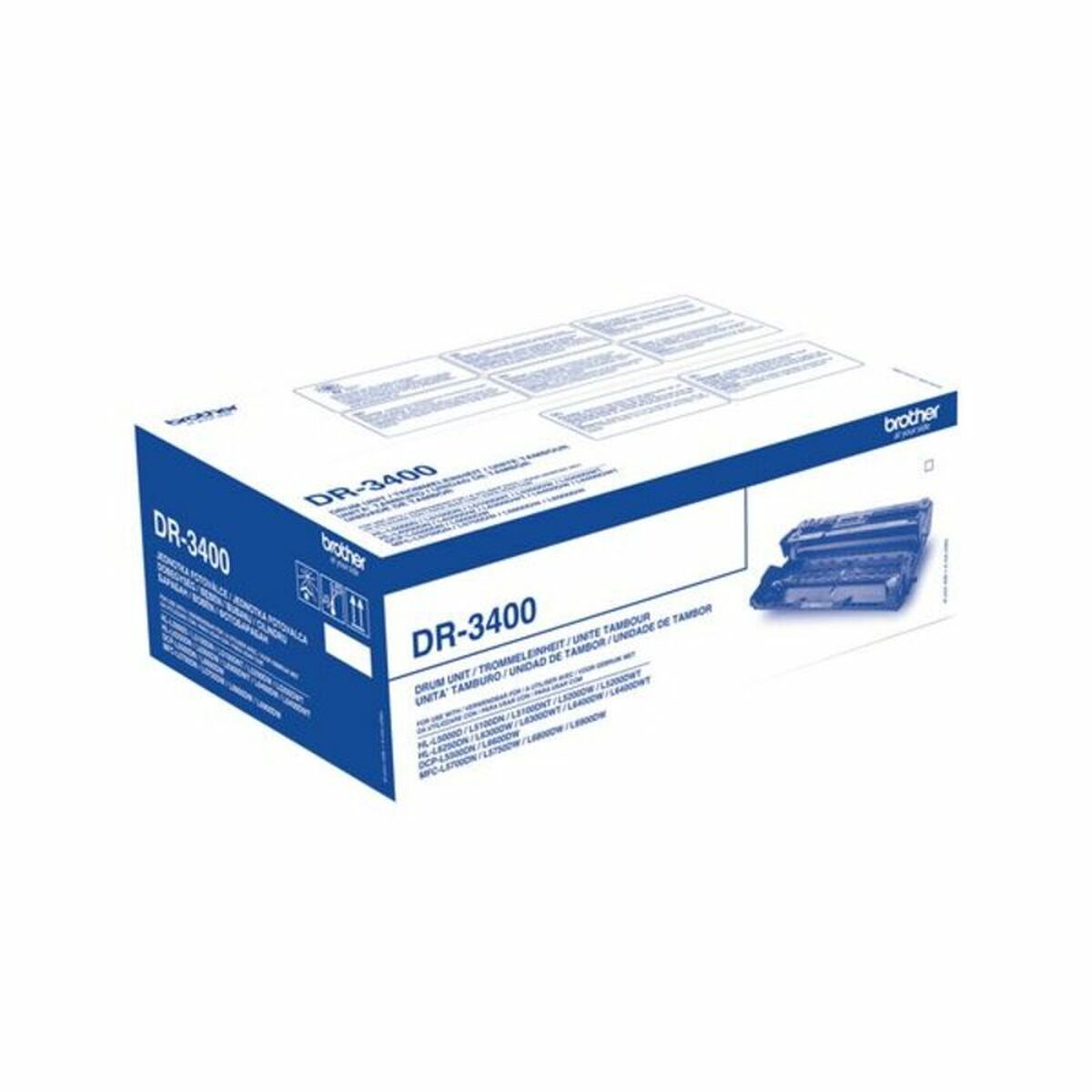 Būgnas Brother DR3400 Juoda Balta / Juoda